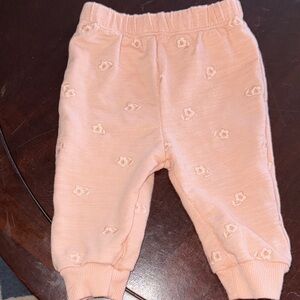 Pink Floral Kids Casual Bottoms